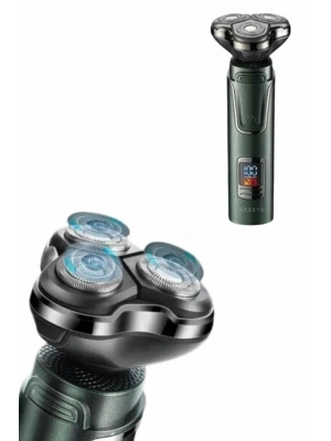 ® Dijital Göstergeli 3 Başlıklı Tıraş Makinesi Islak Kuru Lazer Öncesi Günlük