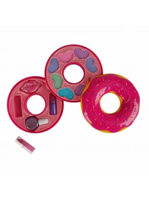 ® Donut Şekilli 2 Katlı Makyaj Güzellik Seti
