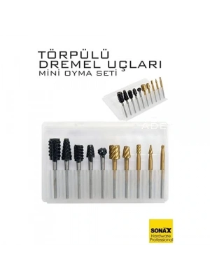 ® Dremel Uyumlu Törpülü Mini Oyma Gravür Uç Seti – 10lu Tungsten Karbür, Ahşap/Metal/Plastik için