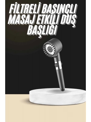® Duş Başlığı Profesyonel Masaj Başlıklı 3 Modlu Yeni Nesil Masaj Uçlu Su Tasarruflu