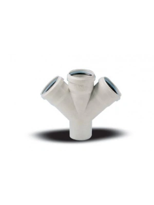 ® Ege Yıldız 110X110X110 Pvc Çift Çatal  3,2 mm