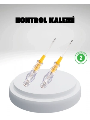 ® Elektrik Test Kalemi Neon Işıklı Nikel Kaplama 110-220V Dirençli