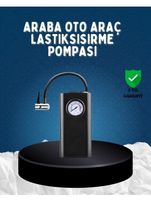 ® Elektrikli Hava Kompresörü Type-C USB Şarjlı Çok Fonksiyonlu Lastik Pompası