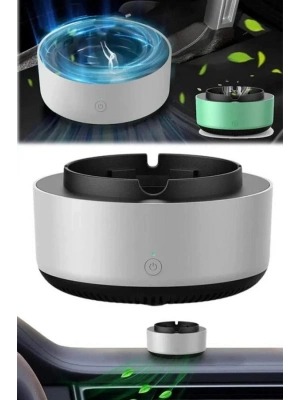 ® Elektronik Akıllı Küllük Hava Temizleyici Kokusuz Kül Tablası Anti-Duman