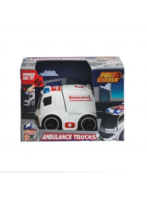 ® ER-247 Fast Wheels Ambulans Kamyonu -Erdem Oyuncak