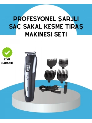 ® Ergonomik Profesyonel Tıraş Makinesi Saç Sakal Kesme ve Düzeltme