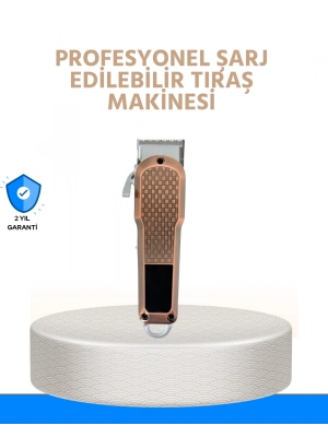 ® Erkek Bakım Makinesi – LCD Ekranlı 7000RPM Şarjlı Saç ve Sakal Kesme Cihazı