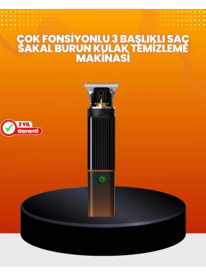 ® Erkekler İçin 3 in 1 Şarjlı Bakım Seti – 7300 RPM Güçlü Motor ve Sessiz Çalışma