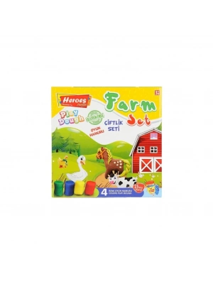 ® ERN-588 Orta Kutulu Çiftlik Oyun Hamuru Seti  - Eren Oyuncak