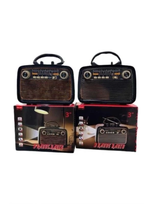 ® Eskitme Nostalji Tasarımlı Bluetoothlu Nostalji Radyo Ahşap Nostaljik Görünümlü