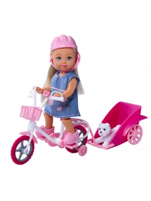 ® Evi ve Römorklu Bisikleti ve Köpeği 12 cm SMB-105730783