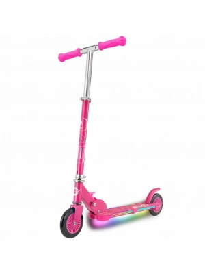 ® 2 Tekerlekli Flash Işıklı Pembe Scooter