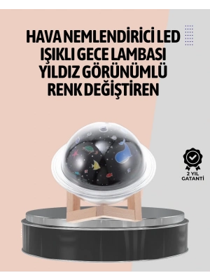 ® Gece lambası özellikli taşınabilir nemlendirici ve aromaterapi cihazı USB girişli
