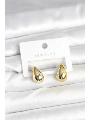 ® Gold Renk Damla Küpe 17 mm