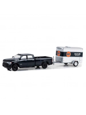 ® 1/64 2023 Ram 2500 With Small Cargo Trailer Model Araba