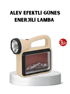 ® Güneş Enerjili Alev Efektli Lamba COB Led Su Geçirmez Çok Fonksiyonlu