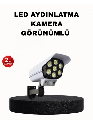 ® Güneş Enerjili Güvenlik Işığı Dış Mekan 5 Eksen Ayarlı ve PIR Hareket Sensörlü