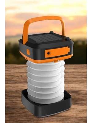 ® Güneş Enerjili Led Lamba Kamp Lambası Katlanabilir Lamba USB Şarjlı