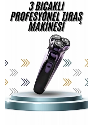 ® Günlük Kullanıma Uygun Profesyonel Tıraş Makinesi Döner Başlıklı