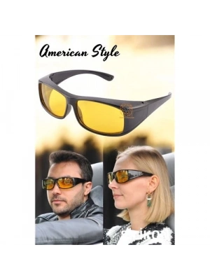 ® Güvenli Gece Sürüş Görüş Gözlüğü Sis Far Işık Önleyici Anti-Fog Gözlük