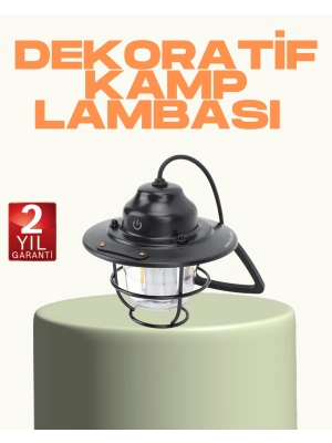 ® Hafif ve Taşınabilir Retro Tasarım Kamp Lambası