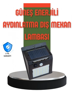® Hareket Sensörlü Güneş Enerjili Dış Mekan LED Lamba 100/144 LED