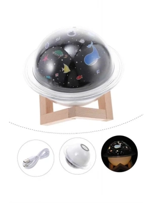 ® Hava Nemlendirici Led Işıklı Gece Lambası Yıldız Görünümlü Renk Değiştiren