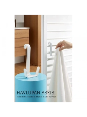 ® Havlupan Askısı - Pratik Radyatör Üstü Askı Çift Kancalı Tasarım