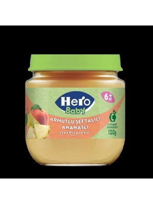 ®   Armutlu Şeftalili Ananaslı Kavonoz Mama 120 Gr