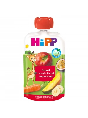 ®   Organik Havuçlu Karışık Meyve Püresi 100 Gr