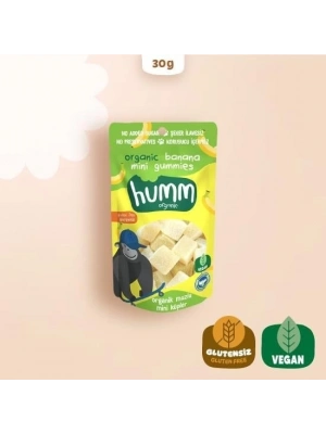 ® Humm Organik Muzlu Glutensiz Vegan Mini Küpler 30 Gr