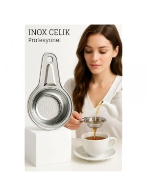 ® Inox Çelik Çay Süzgeci - Profesyoneller İçin Paslanmaz Çelik