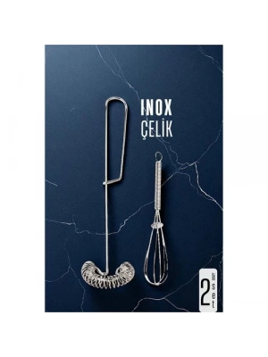 ® Inox Çelik Çırpıcı + Mini Çırpıcı Seti