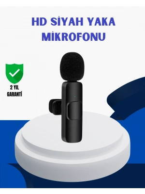 ® iPhone İçin Çift Mikrofonlu Telsiz Yaka Mikrofonu 360 Derece HD Ses