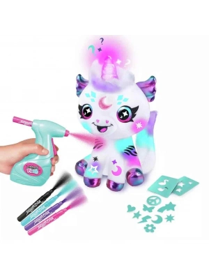 ® Işıklı Airbrush Peluş Cosmic Unicorn