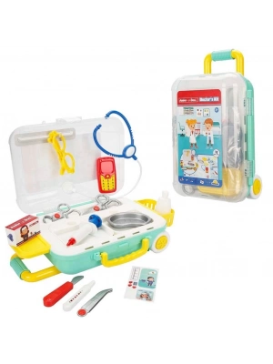 Junior Doc. Çekçekli Bavul Doktor Seti 18 Parça