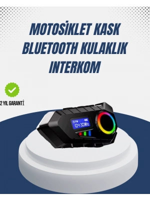® Kablosuz Bluetooth İnterkom IP65 Suya Dayanıklı 40mm HD Ses ve 40 Saat Pil