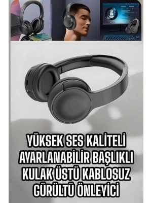 ® Kablosuz Bluetooth Kulaklık ANC/ENC Destekli Kulak Üstü Yüksek Ses Kaliteli