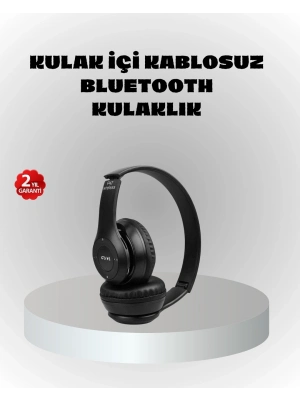 ® Kablosuz Bluetooth Kulaklık – TF Kart, AUX, Mikrofonlu, Suya Dayanıklı, 10m Menzil