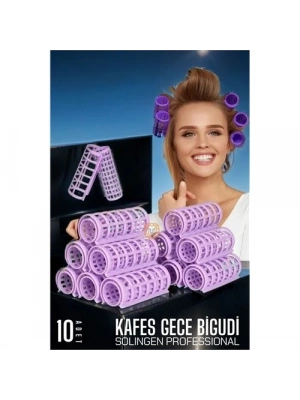 ® Kafes Gece Bigudisi 2.5 cm 10 Adet Solingen Professional