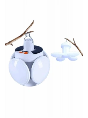 ® Kamp Lambası Güneş Enerjili Solar 5 Kanatlı Katlanır Lamba Karavan