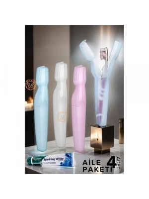 ® Kapaklı Diş Fırça Kutusu 4 ADET Scappini Design