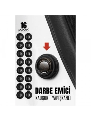 ® Kapı Bagaj Kaput Ses Darbe Emici Kauçuk Conta 16 ADET