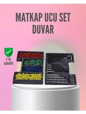 ® Kapsamlı Matkap Ucu Seti Organizer Kutulu Ahşap Metal Beton Delme