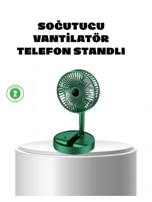 ® Katlanabilir Mini Fan – 3 Kademeli Soğutma, Şarjlı