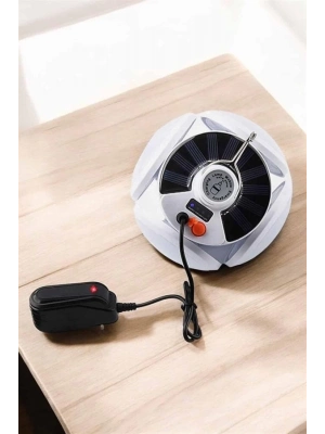 ® Katlanabilir Taşınabilir Kamp Lambası Işıldak Beyaz Işık Güneş Enerjili Solar Aydınlatma