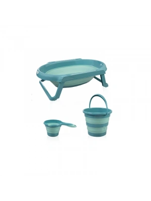 ®  Katlanır Banyo 3Lü Küvet Seti 765 Turkuaz