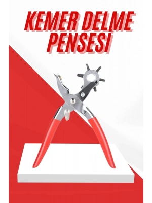 ® Kemer Delme Pensesi 6 Farklı Boyutta Kemer Delici Ev Deri Kemer