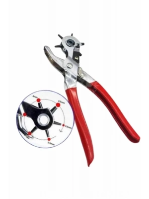 ® Kemer Delme Pensesi 6 Farklı Boyutta Kemer Delici Ev Deri Kemer