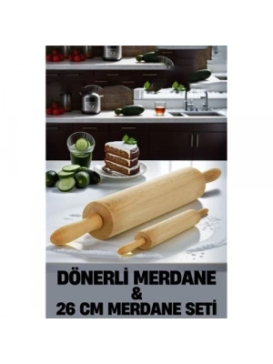 ® Kendinden Dönerli Merdane 2 li SET Fabelle Design